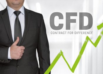 CFD概念和商人的大拇指。