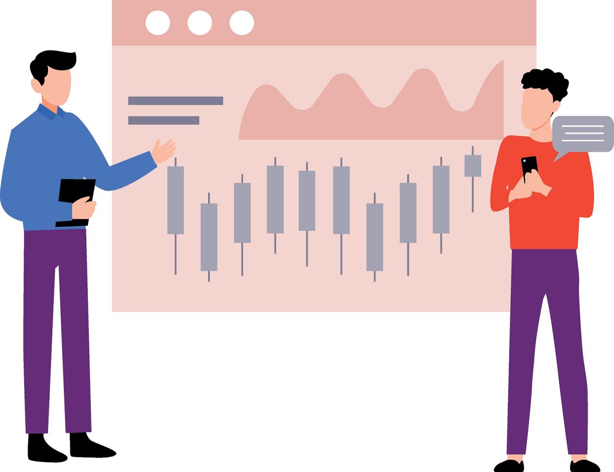 男孩们正在研究统计学。