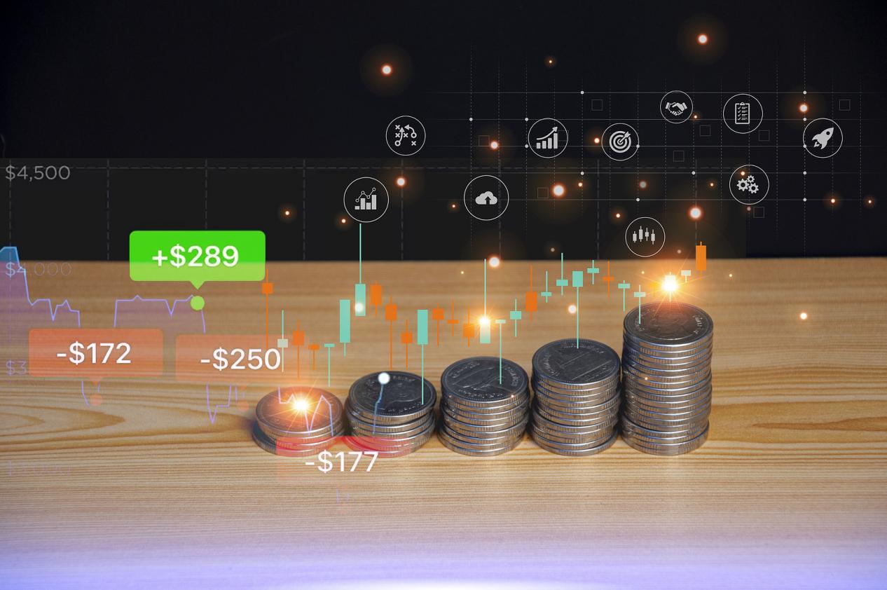 概念,股票市场交易和盈利。